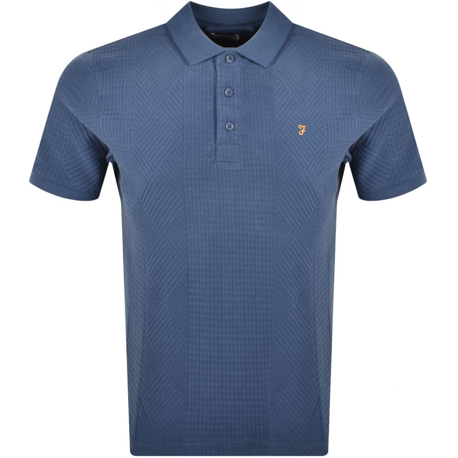 Farah Rainer Polo T Shirt Blue Mainline Menswear Denmark